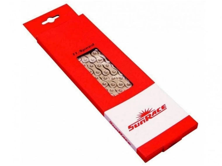 Cadena Sunrace Cn11E 11V 138 Eslabones Q/Link Plateada