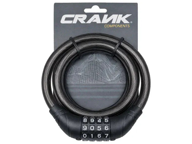 Candado Crank Modelo 442 12 x 1200 mm color negro con clave. Candados