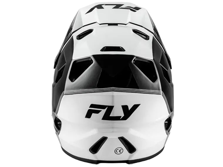 Casco Fly Racing Rayce Repeat Negro Blanco Talla S.