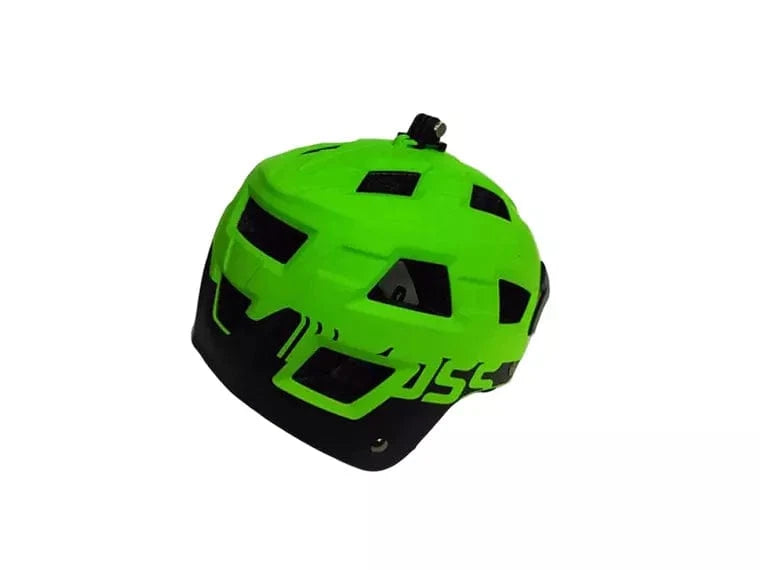 Casco Foss Enduro Con Soporte Para Cámara Verde / Negro 