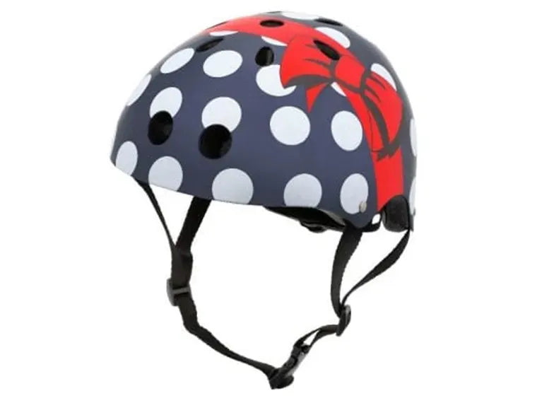 Casco Niño Hornit Talla M Azul Con Circulos Blanco
