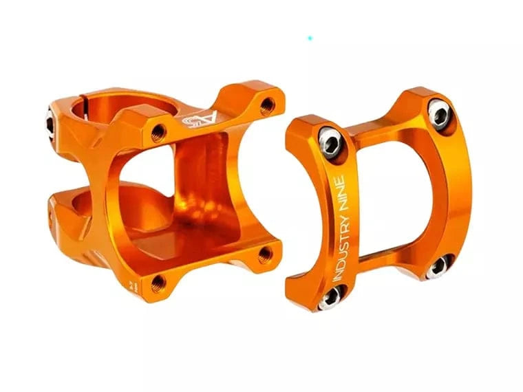 Attacco Manubrio Industry Nine A35, Nero/rosa, 35.0mm X 32mm, Angolo 9°, Per Mountain Bike