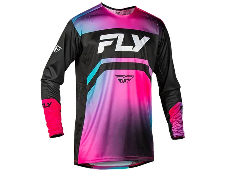 Jersey Fly Racing Rayce Youth Fucsia/Negro/Turquesa 