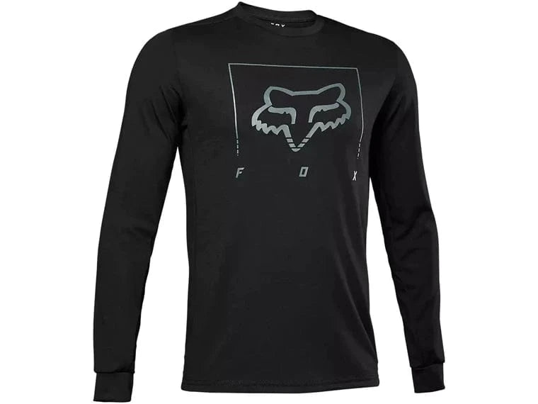 Jersey Fox Ranger Dr Md Ls Tred Negro Talla M - Better Bike