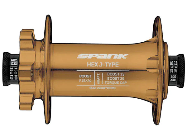 Maza Delantera Spank Hex J-Type Boost F15/20 32H Hub Bronce Maza Delantera Spank Hex J-Type Boost F15/20 32H Hub Bronce