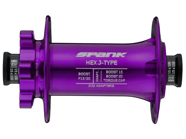 Maza Delantera Spank Hex J-Type Boost F15/20 32H Hub Purple