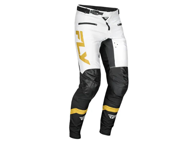 Pantalón Fly Racing Rayce Blanco/Negro/Dorado Talla 34