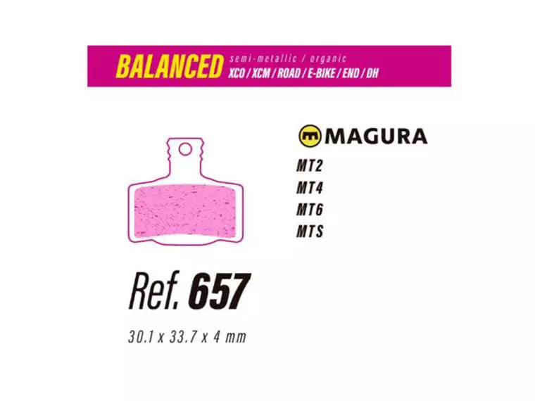 Pastilla De Freno Less Brakes Balanced 657 
