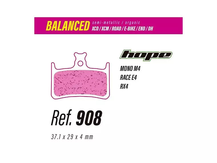 Pastilla De Freno Less Brakes Balanced 661 Para Hope V4