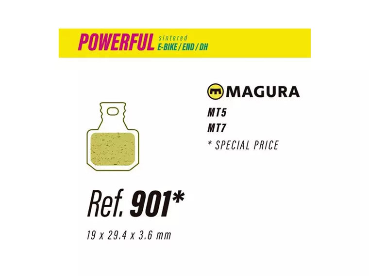 Pastilla De Freno Less Brakes Powerful 901 Para Magura Mt5-Mt7