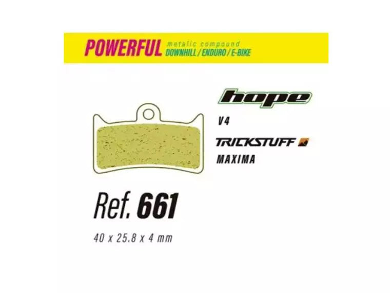 Pastilla De Freno Less Brakes Powerfull 661 Para Hope V4