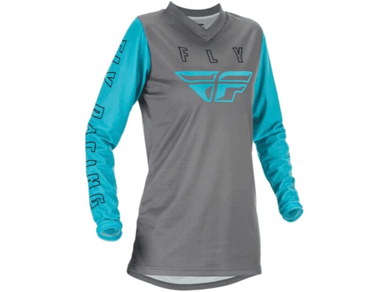 TRICOTA FLY RACING WOMEN'S F-16 JERSEY GREY/BLUE MD