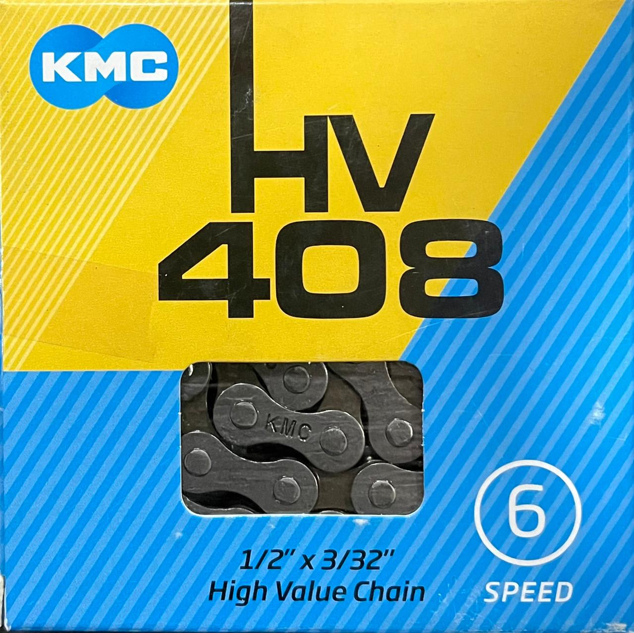 Cadena Kmc 1/2 X 3/32 Hv408 Plata