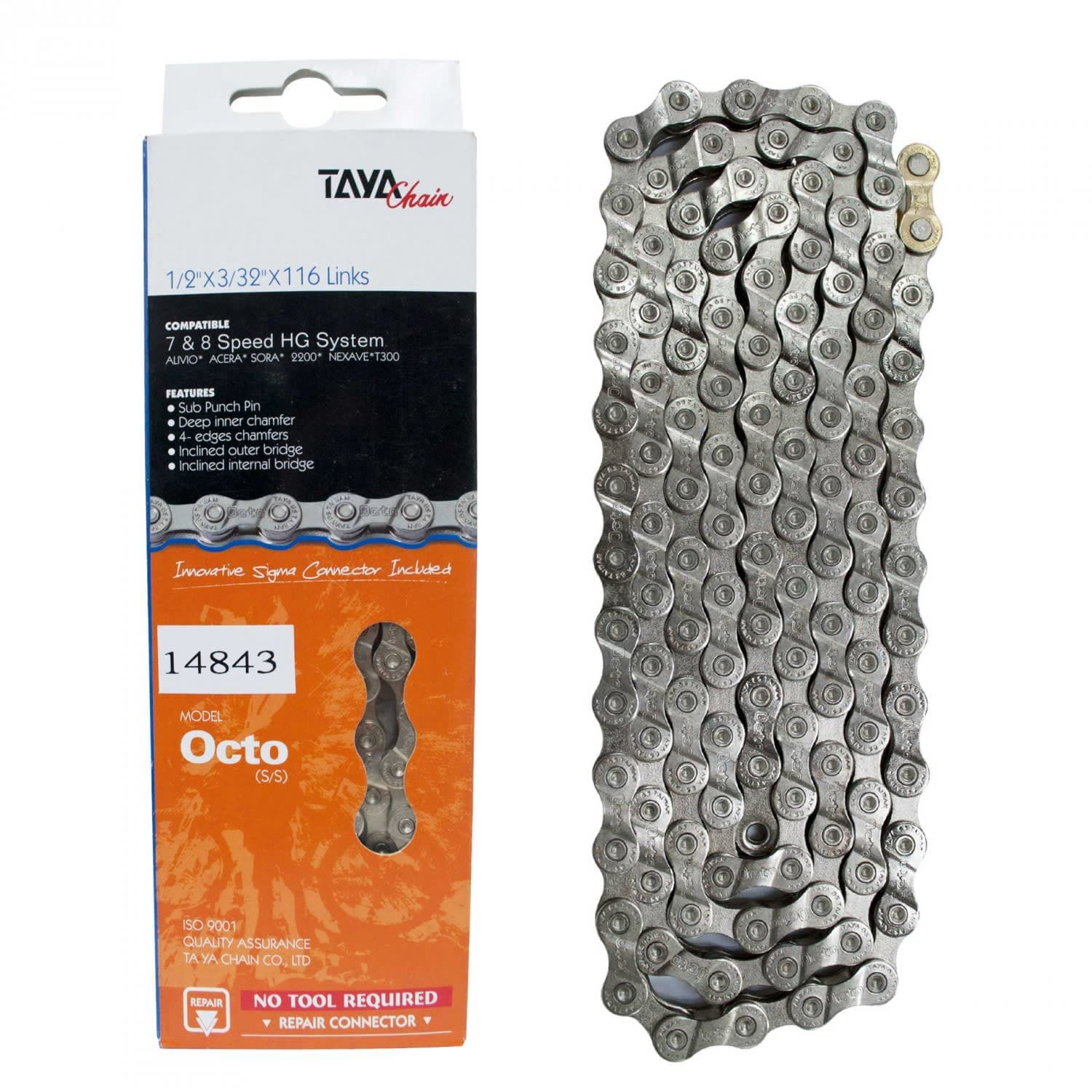 Cadena Taya Octos/S 8/7-Speed Silver